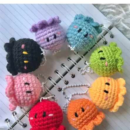 Crochet Octopus Handade(pack of 3)