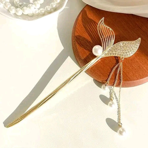 Tassel Hair Vintage Mermaid Tail Hairpin
