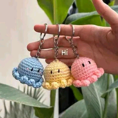 Crochet Octopus Handade(pack of 3)