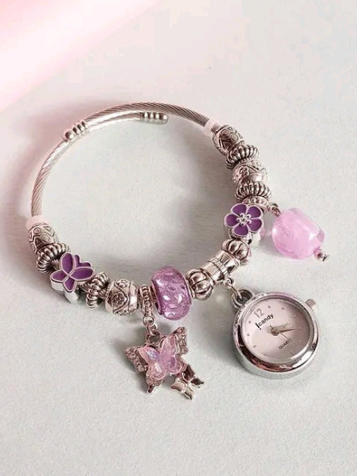 Anti Tarnish Pandora Crystal Watch Braclet